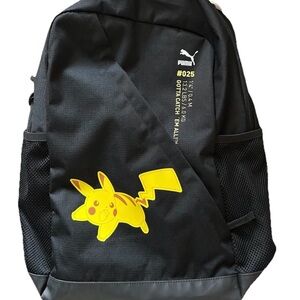 Puma Black and Yellow Pikachu Backpack